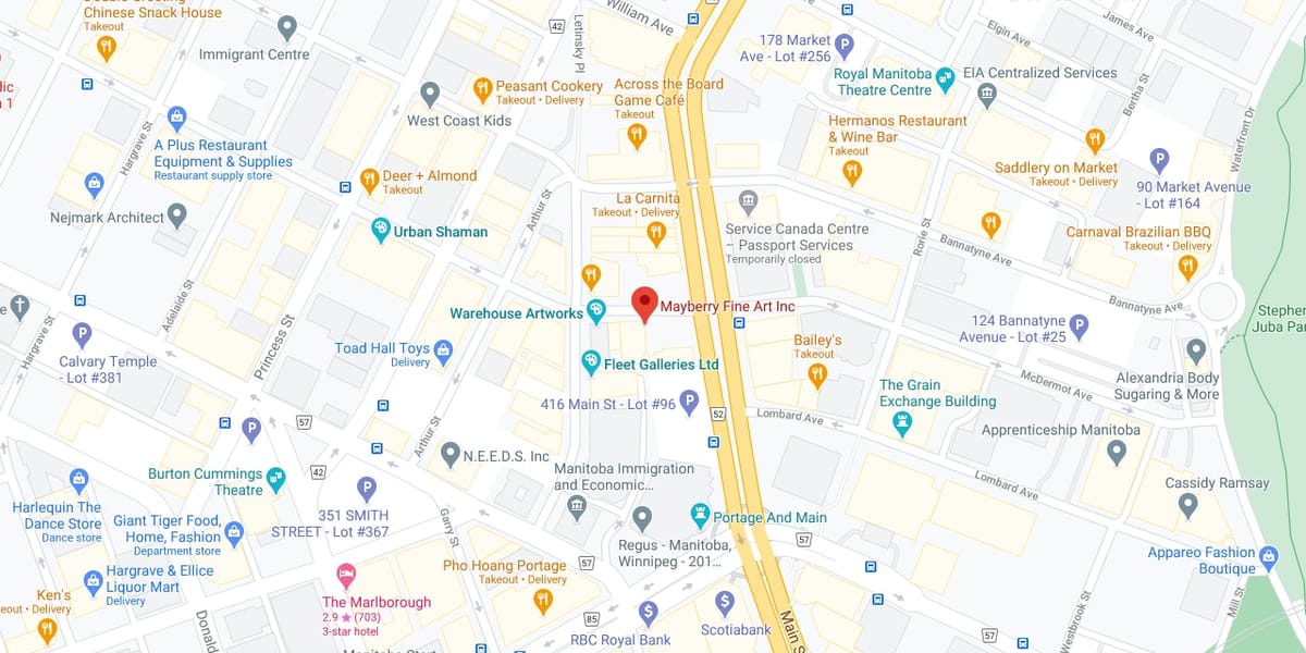Winnipeg Downtown Google Map