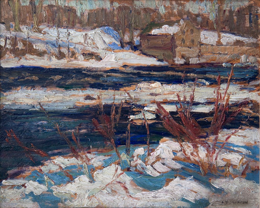 Autumn, Algonquin Park (double sided panel) by Alexander