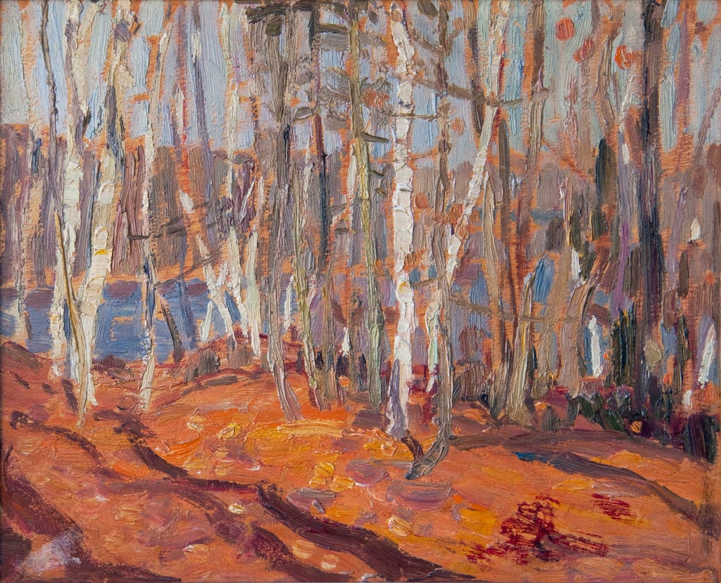 Autumn, Algonquin Park (double sided panel) by Alexander