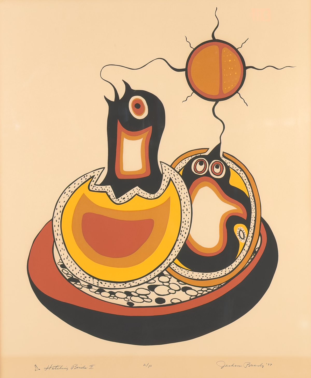 Hatching Birds II, AP by Jackson Beardy | Mayberry Fine Art