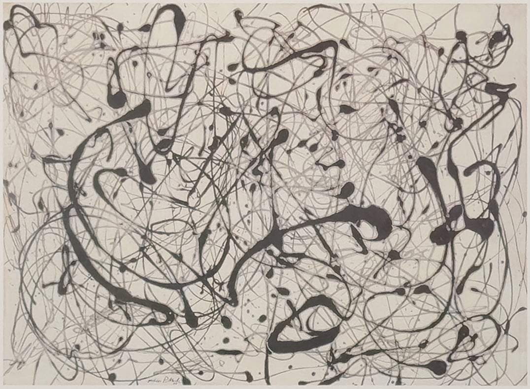 Number 14 (Gray) by Jackson Pollock | Mayberry Fine Art