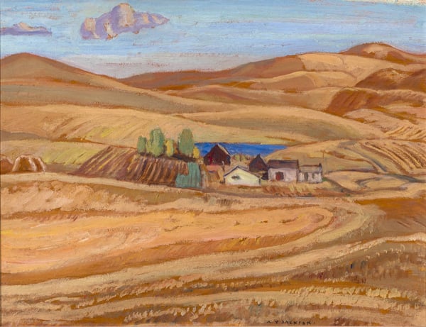 Autumn, Algonquin Park (double sided panel) by Alexander Young